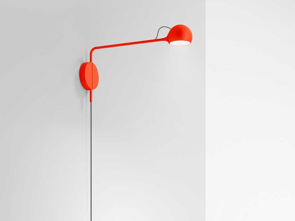 Artemide Ixa Red Swing Wall Sconce
