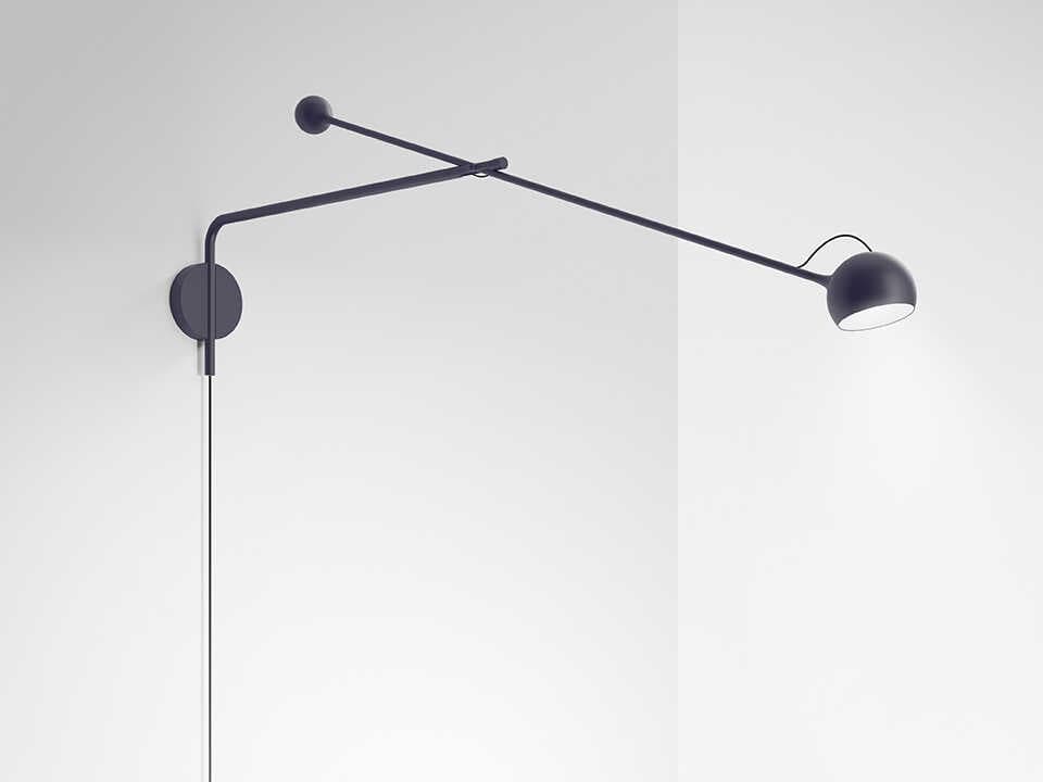 Artemide Ixa Blue Swing Wall Sconce