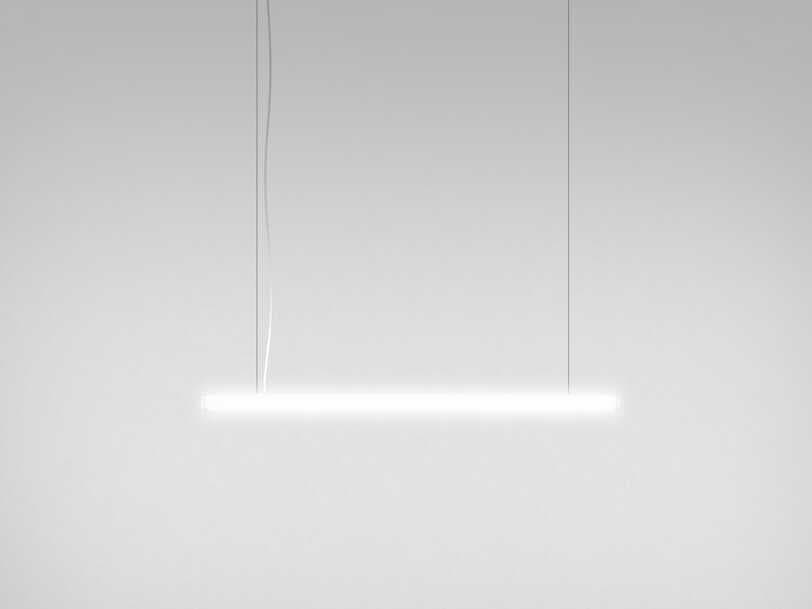 Artemide Alphabet Of Light White Grey Linear Island Pendant