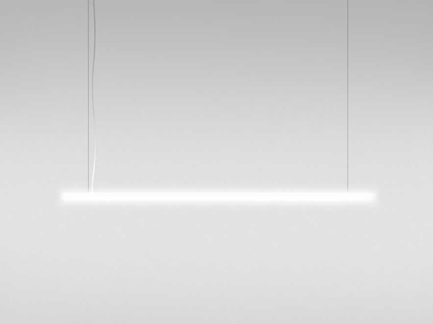 Artemide Alphabet Of Light White Grey Linear Island Pendant