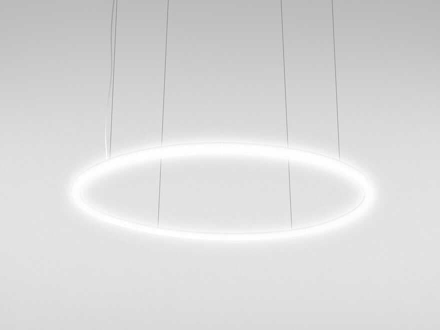 Artemide Alphabet Of Light White Grey Geometric Round Pendant