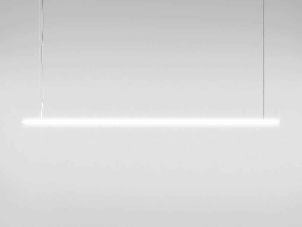 Artemide Alphabet Of Light White Grey Linear Island Pendant