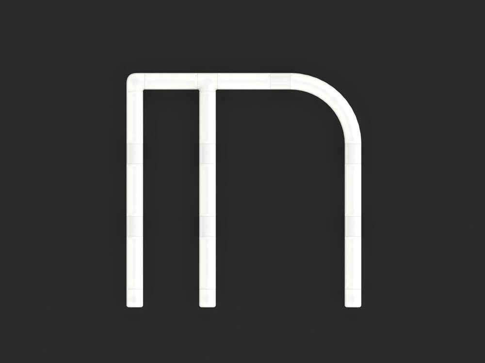 Artemide Alphabet Of Light Mini M White Wall Sconce