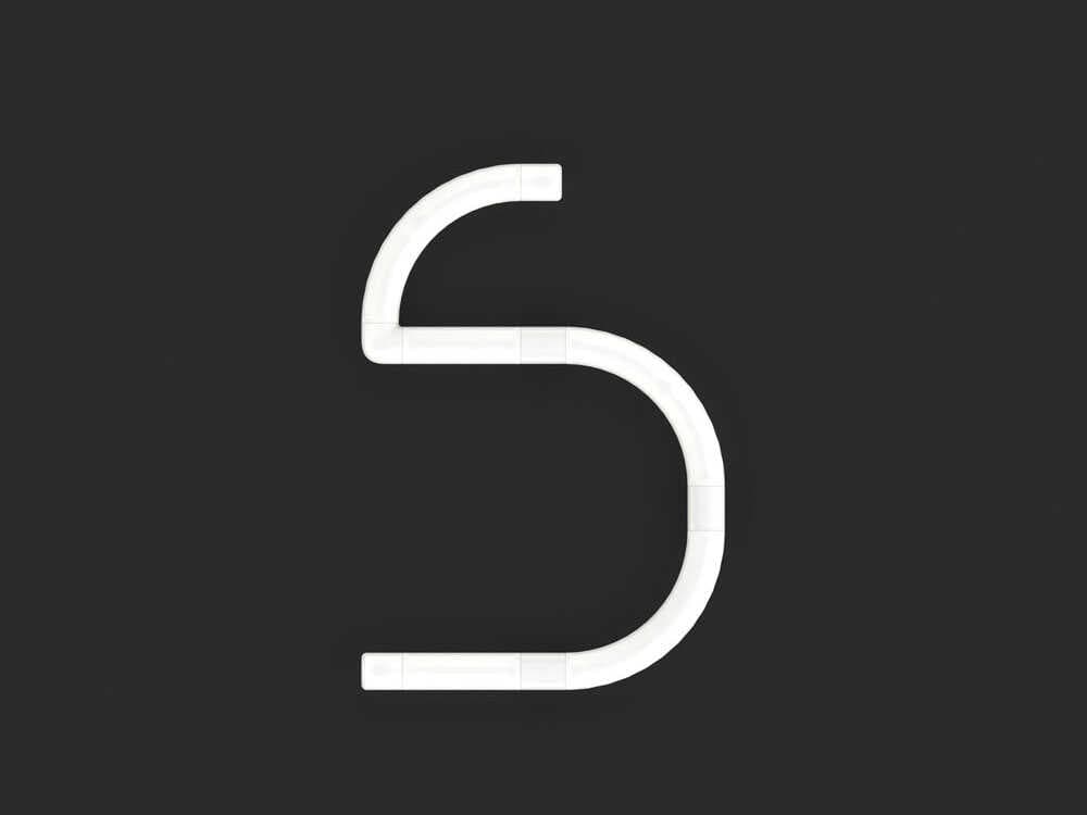 Artemide Alphabet Of Light Mini S White Wall Sconce