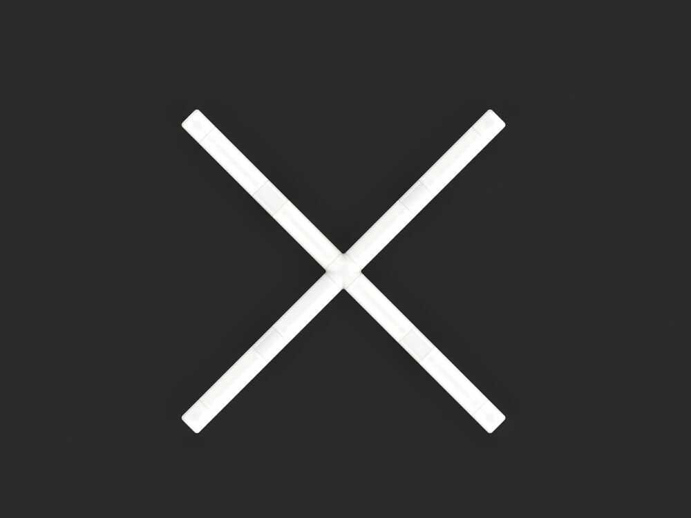 Artemide Alphabet Of Light Mini X White Wall Sconce