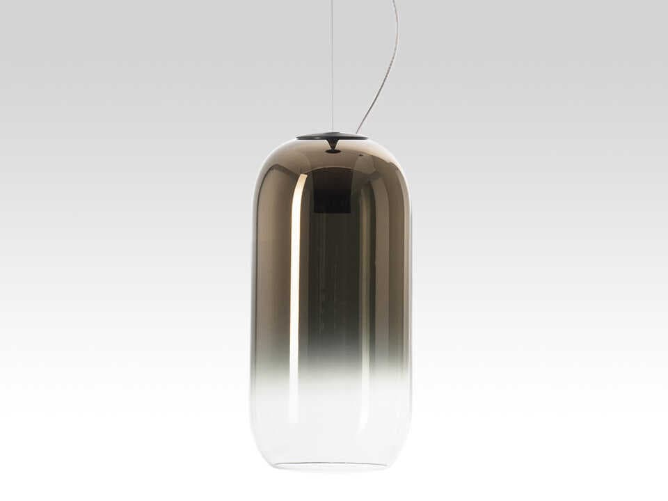 Artemide Gople Bronze Black Cylinder Mini Pendant