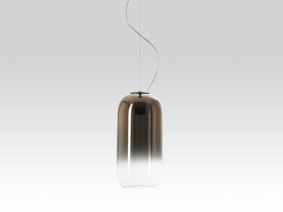 Artemide Gople Mini Bronze Black Cylinder Mini Pendant