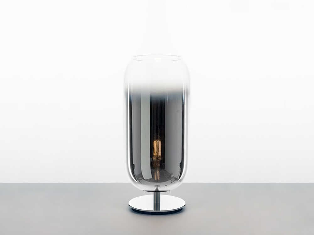 Artemide Gople Mini Silver Chrome Table Lamp