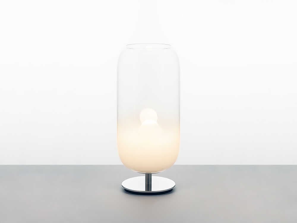 Artemide Gople Mini White Chrome Table Lamp