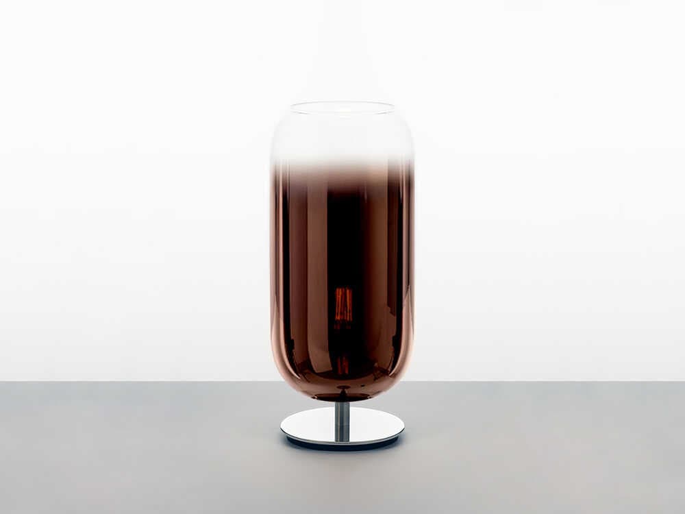 Artemide Gople Mini Copper Chrome Table Lamp