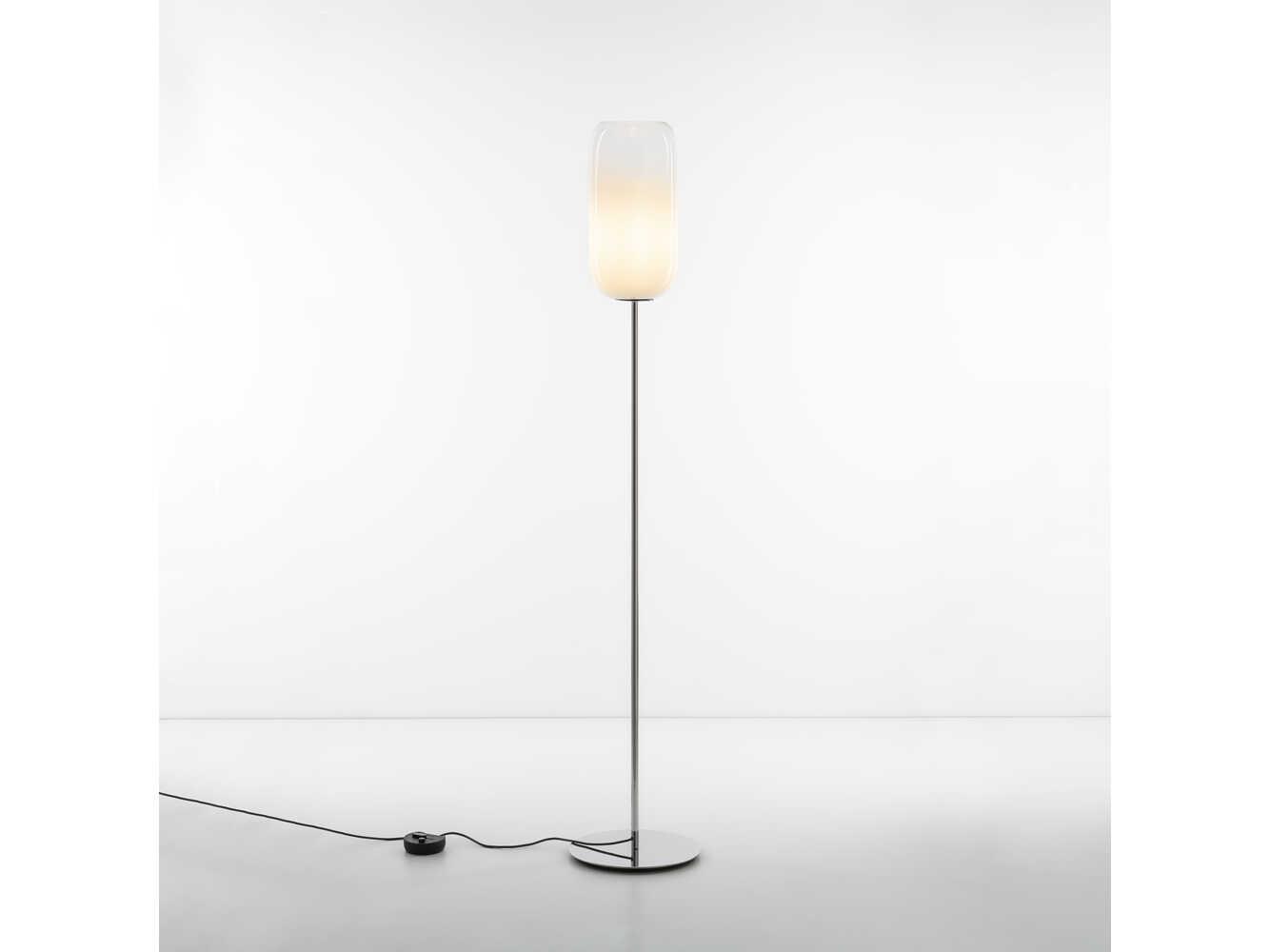 Artemide Gople Classic White Chrome Floor Lamp