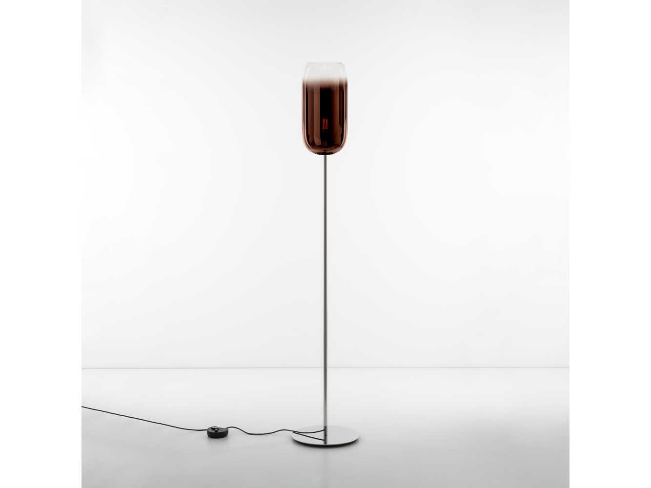 Artemide Gople Classic Copper Chrome Floor Lamp