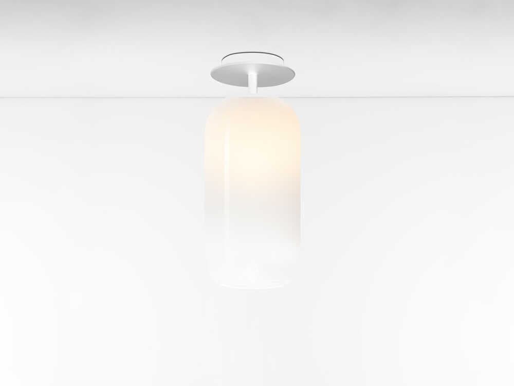 Artemide Gople Classic White Dome Semi Flush Mount