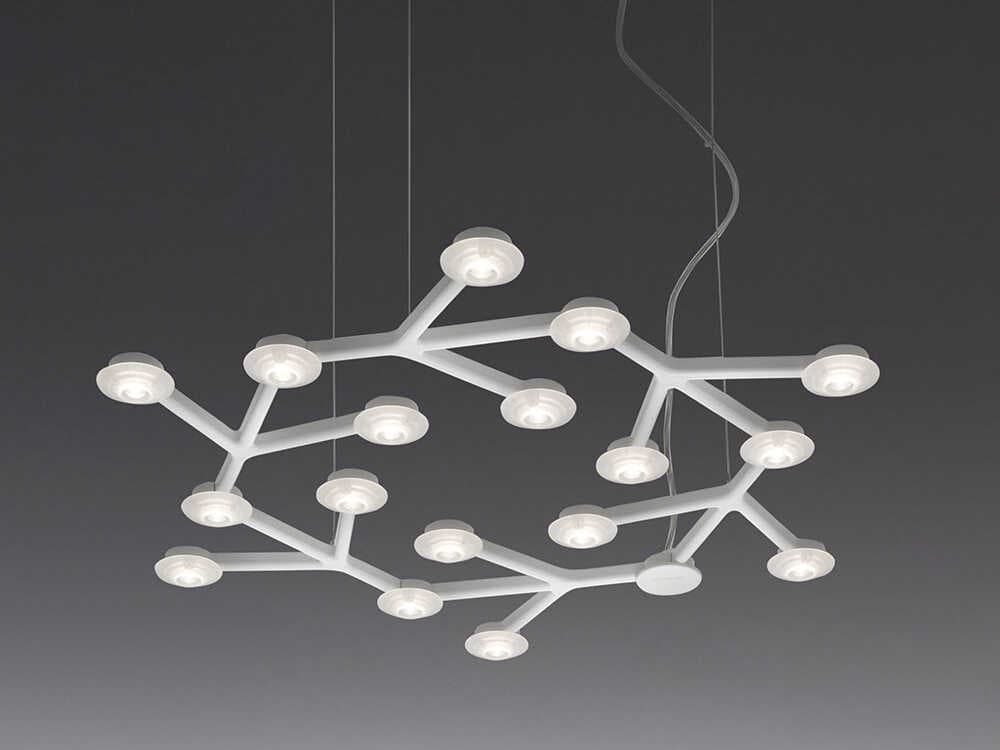 Artemide Led Net White Geometric Pendant