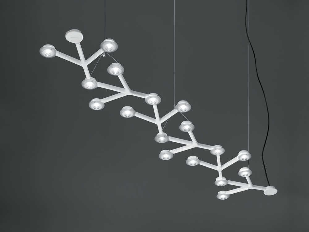 Artemide Led Net White Geometric Island Pendant