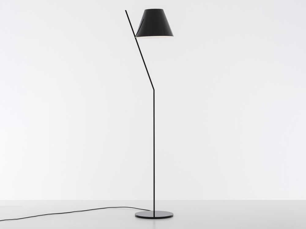 Artemide La Petite Polished Black Floor Lamp
