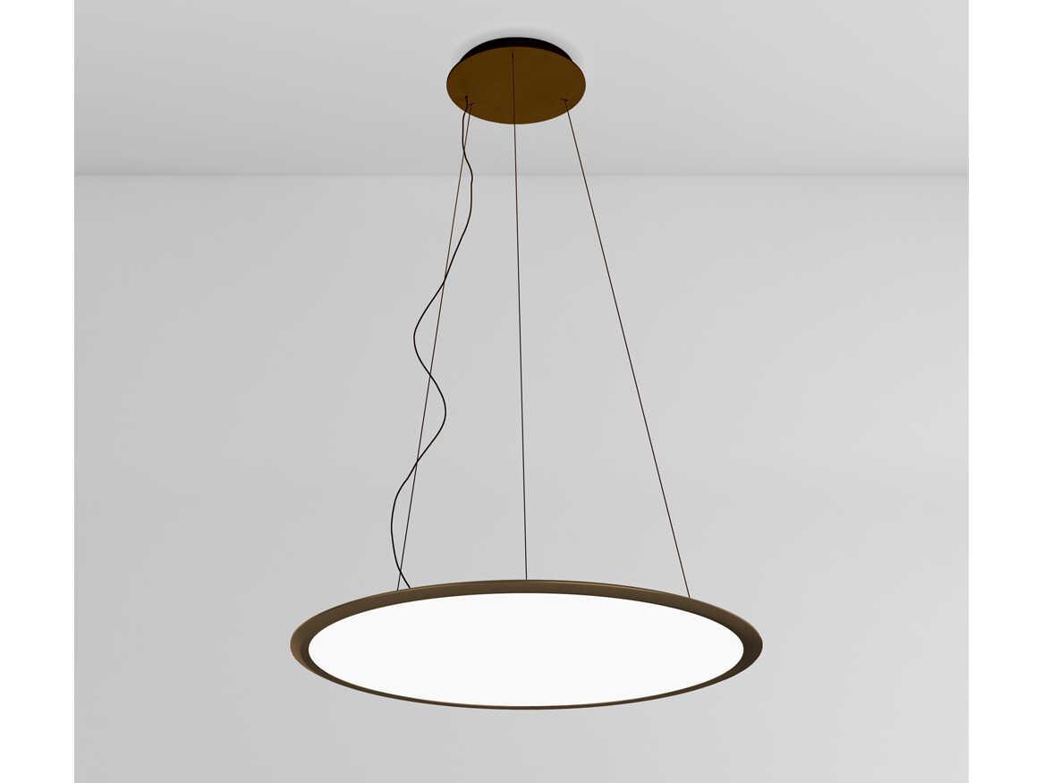 Artemide Discovery Horizontal Bronze Black Round Pendant