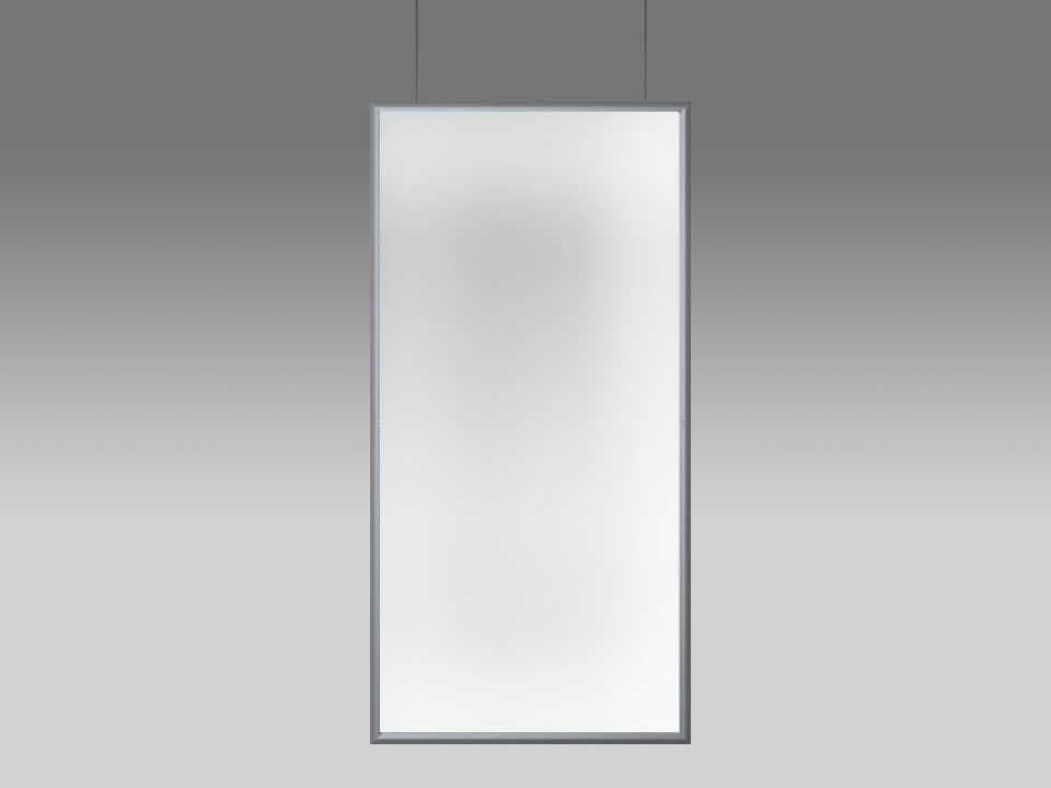 Artemide Discovery Space Brushed Anodized Silver Linear Pendant