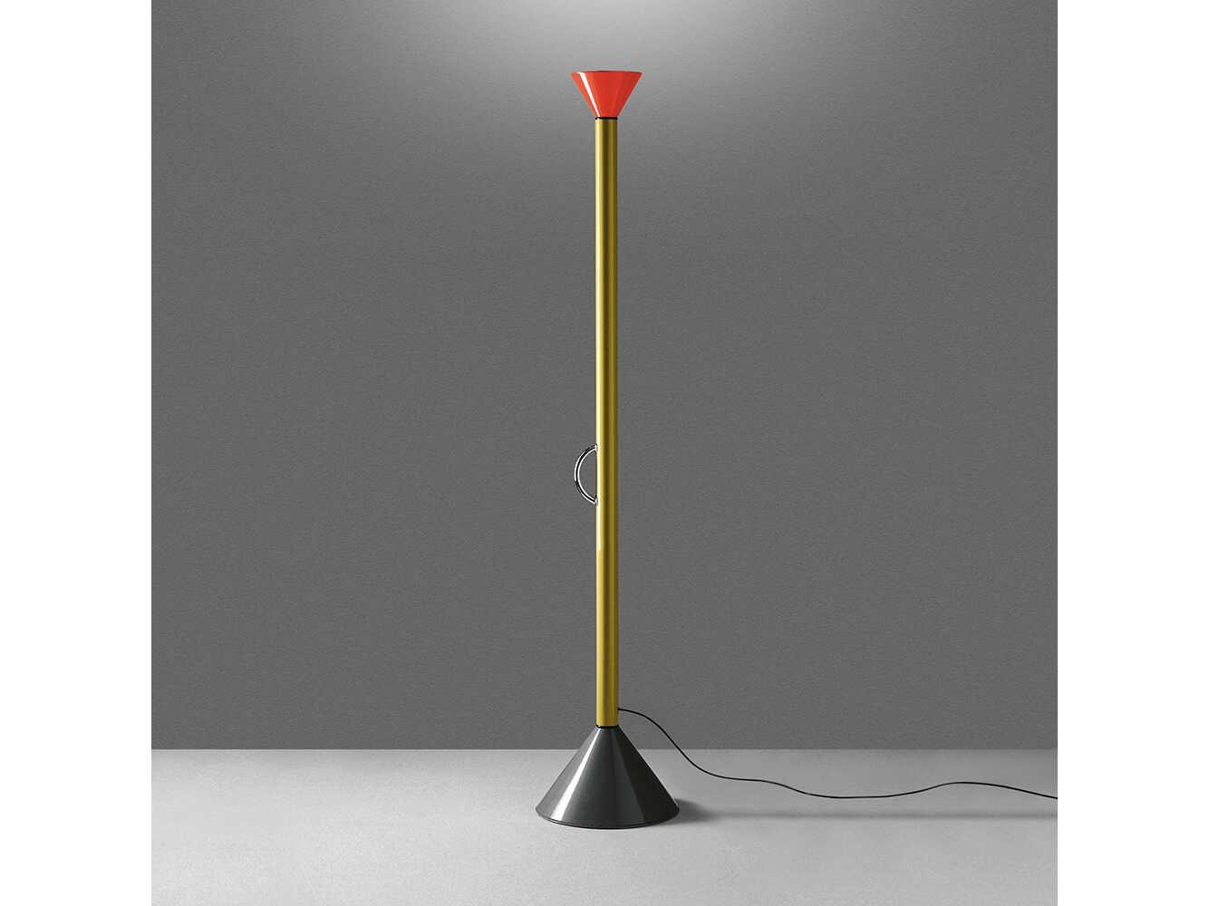 Artemide Callimaco Red Yellow Grey Floor Lamp