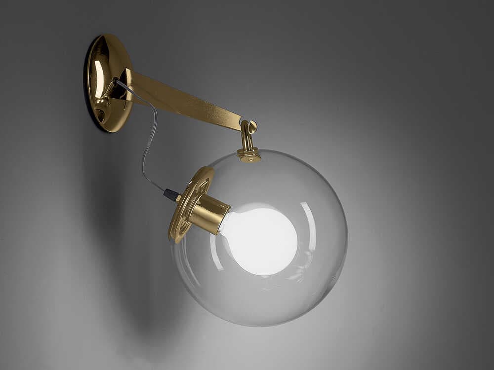 Artemide Miconos Gold Wall Sconce