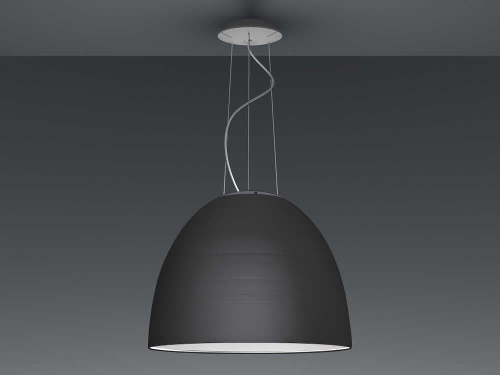 Artemide Nur Anthracite Grey Dome Pendant