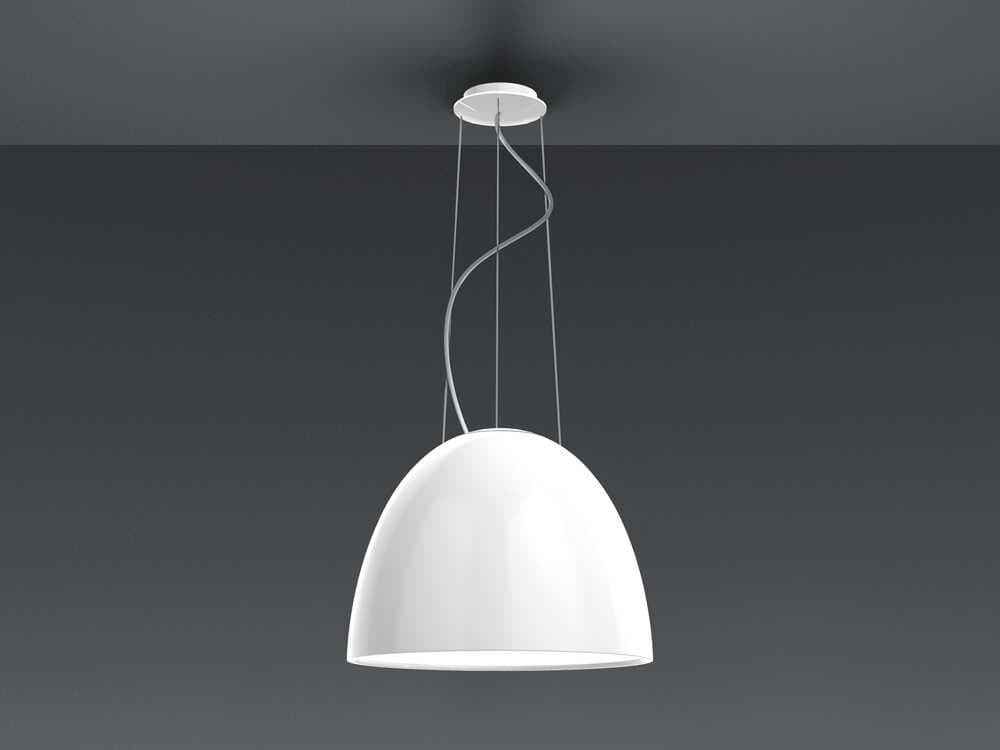 Artemide Nur Gloss White Dome Pendant