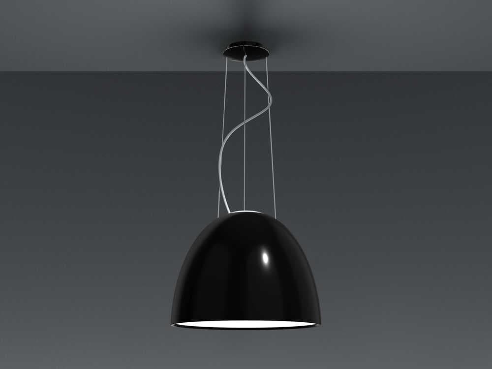 Artemide Nur Gloss Black Dome Pendant