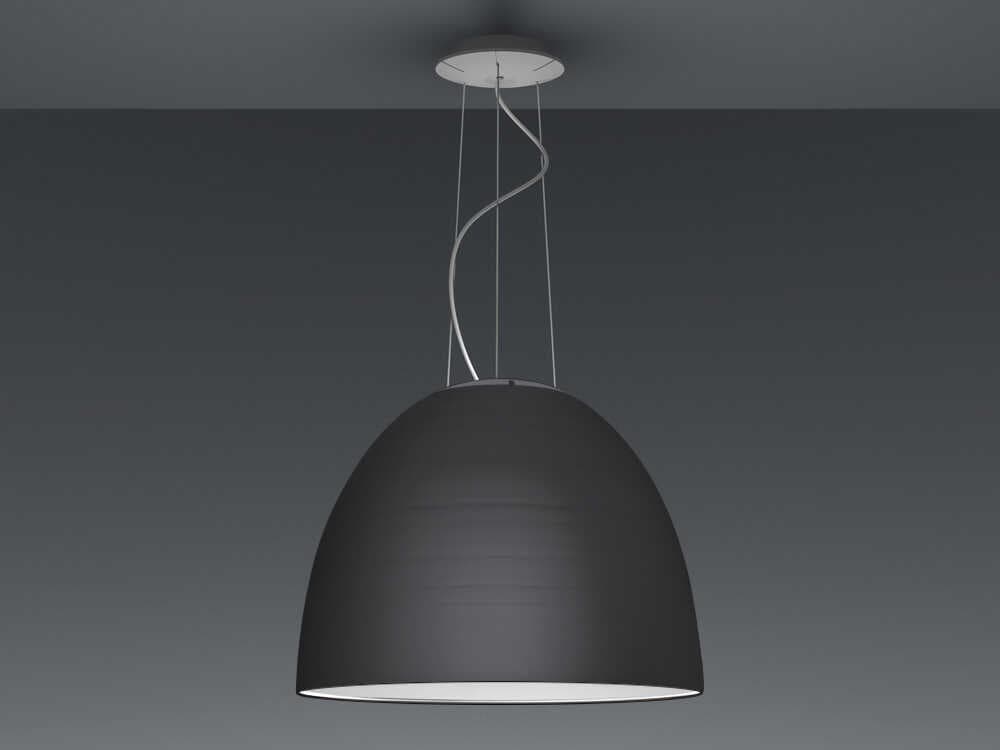 Artemide Nur Anthracite Grey Dome Pendant