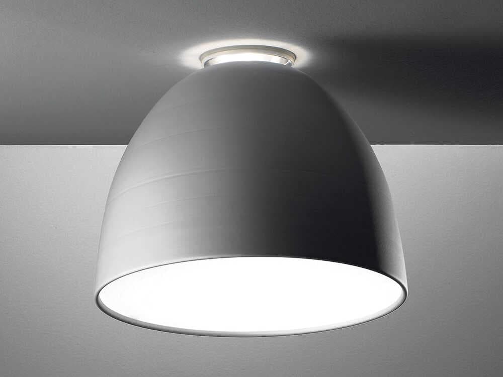 Artemide Nur Aluminum Silver Dome Flush Mount