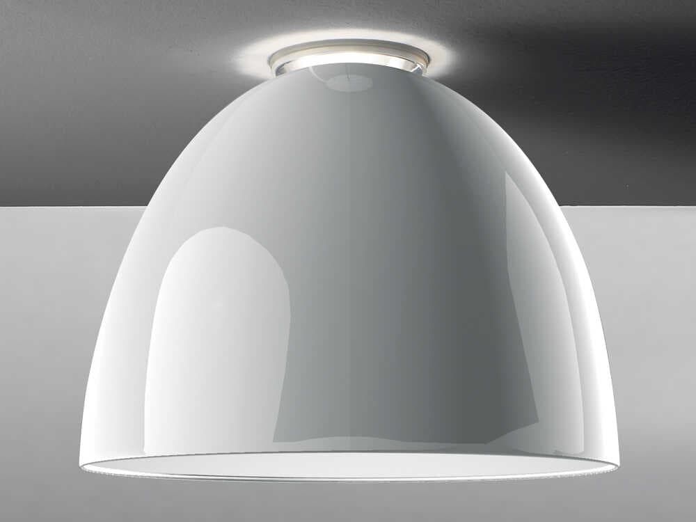 Artemide Nur Gloss White Dome Flush Mount