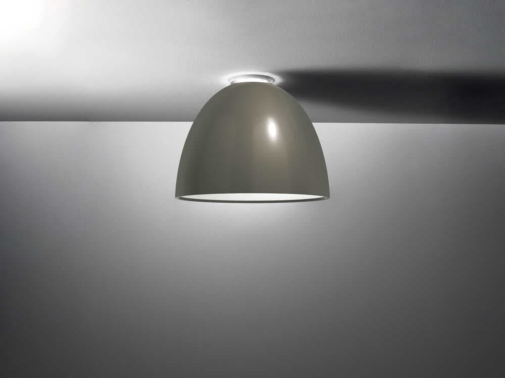 Artemide Nur Gloss Grey Dome Flush Mount