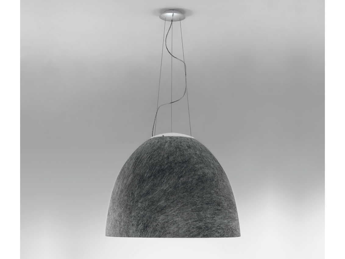 Artemide Nur-1618 Dark Grey Dome Pendant