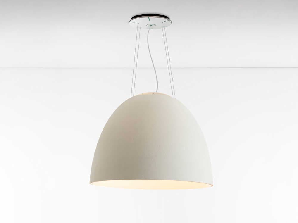 Artemide Nur-1618 White Silver Dome Pendant