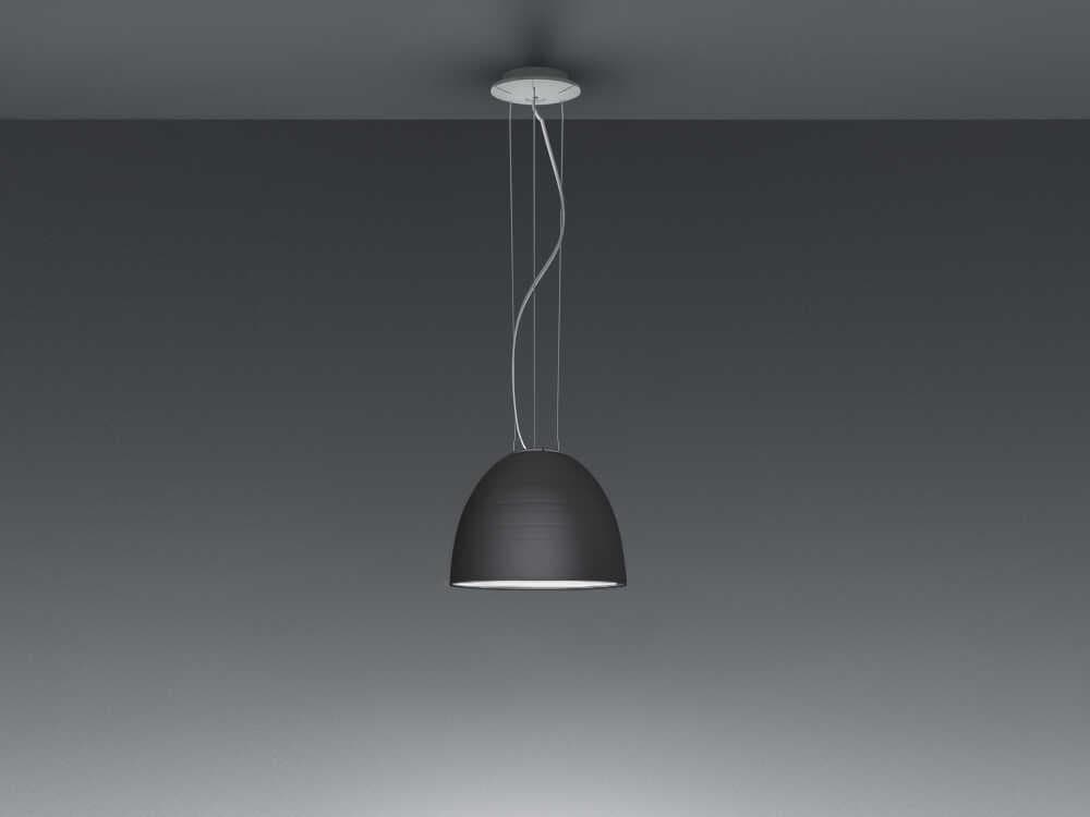 Artemide Nur Mini Anthracite Grey Dome Pendant