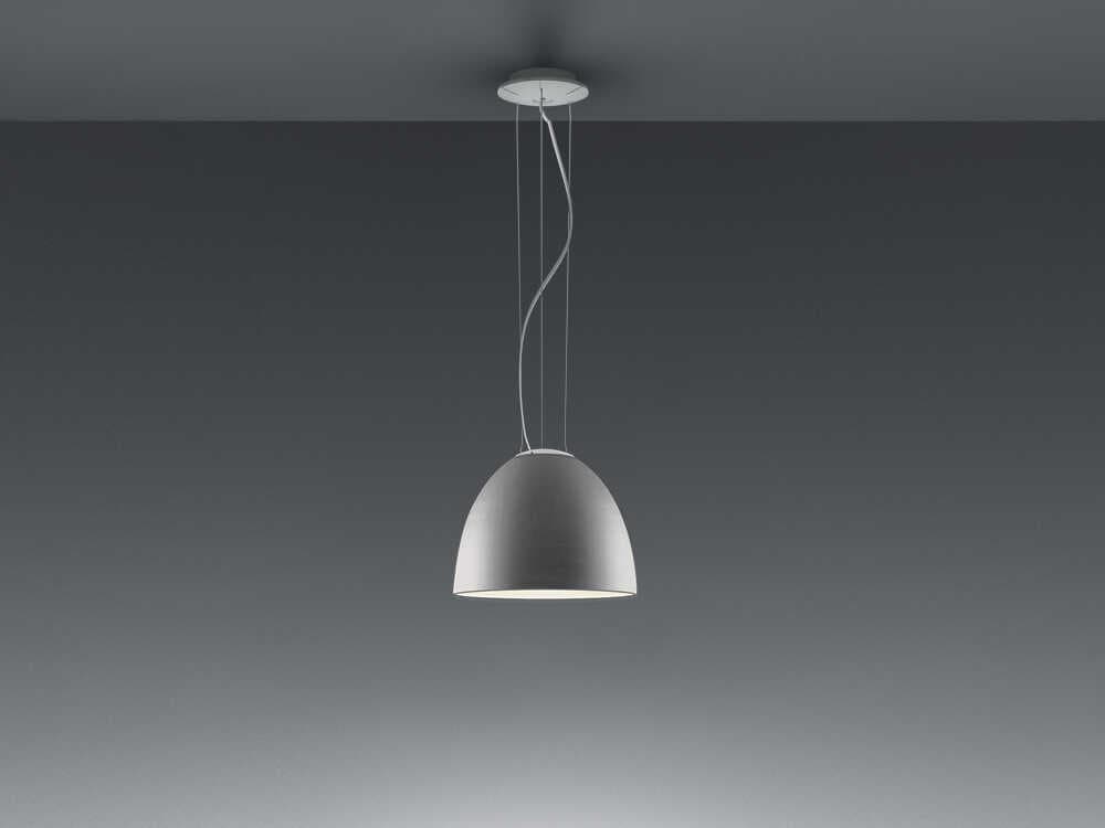 Artemide Nur Mini Aluminum Silver Dome Pendant
