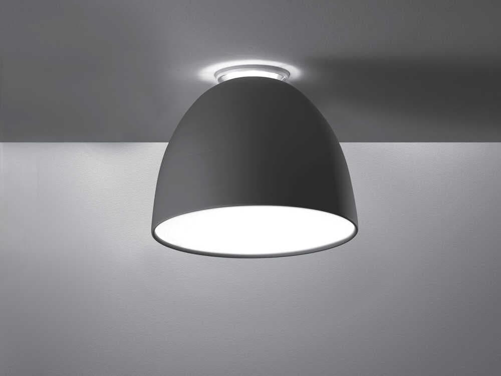 Artemide Nur Mini Anthracite Grey Dome Flush Mount