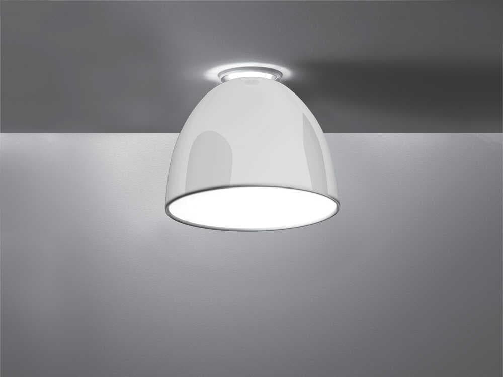 Artemide Nur Gloss Mini Gloss White Dome Flush Mount