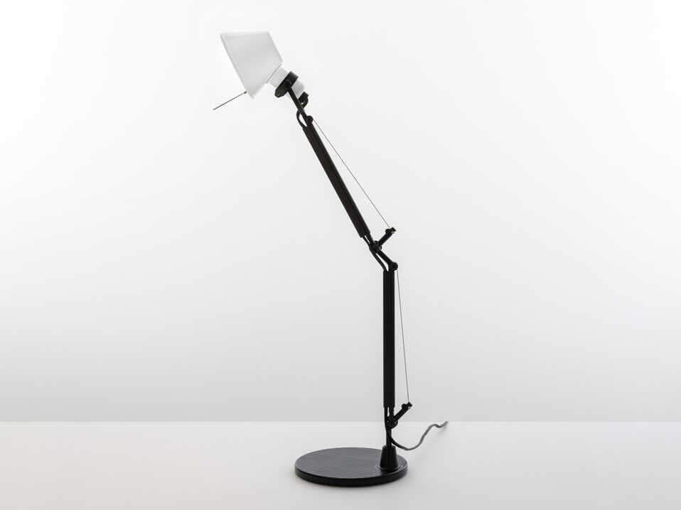Artemide Tolomeo Micro White Black Desk Lamp