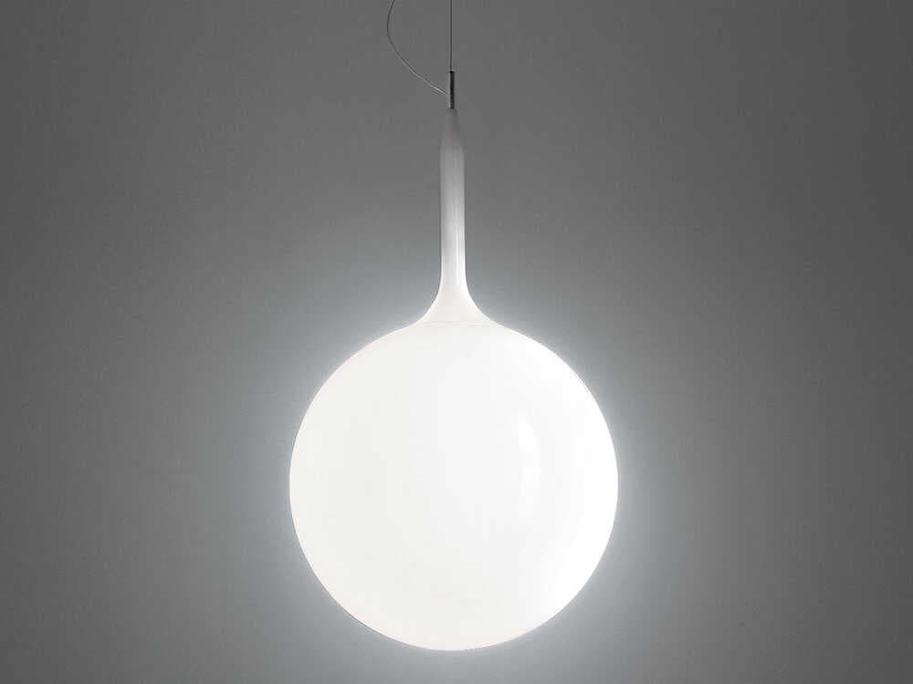 Artemide Castore White Globe Pendant