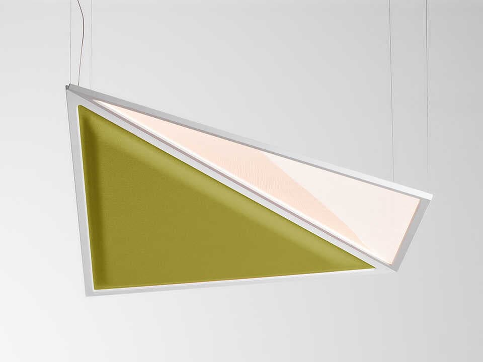 Artemide Flexia Green Geometric Pendant