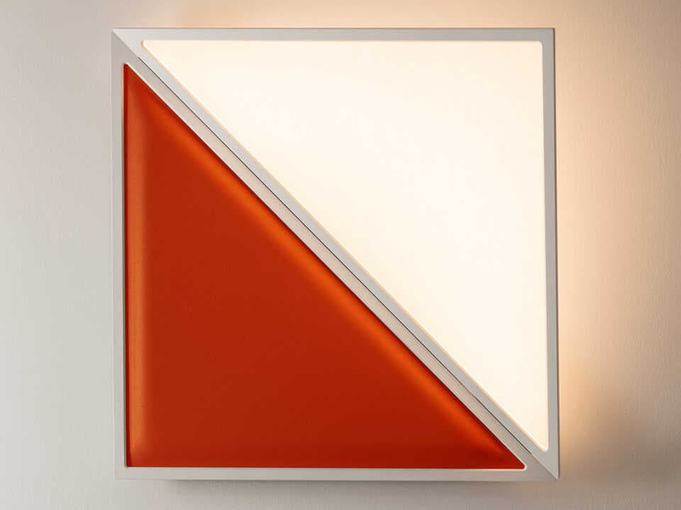 Artemide Flexia Orange Wall Sconce