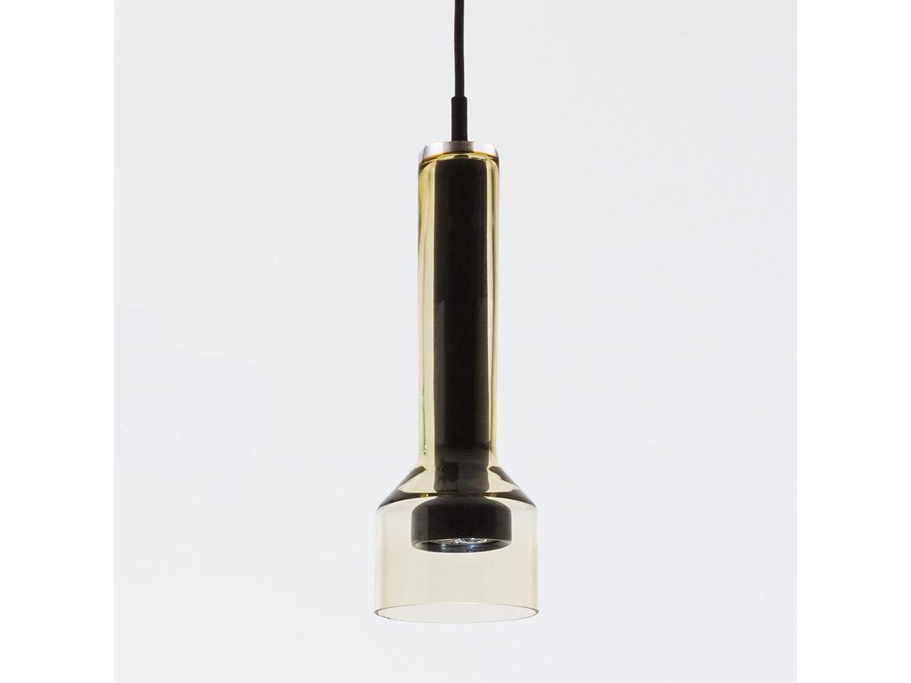 Artemide Stab Green Amber Clear Cylinder Mini Pendant