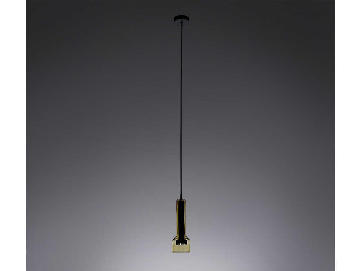 Artemide Stab Green Amber Clear Cylinder Mini Pendant