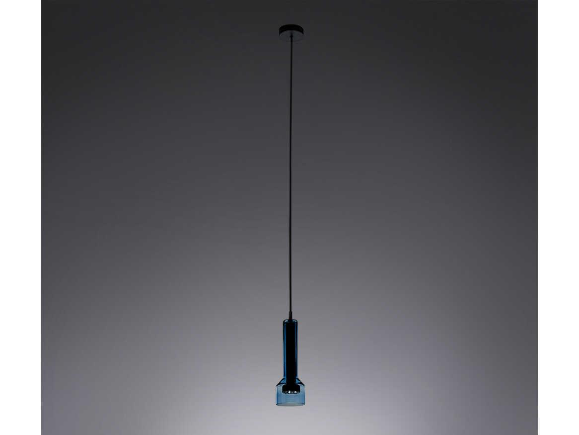 Artemide Stab Acqua Clear Blue Cylinder Mini Pendant