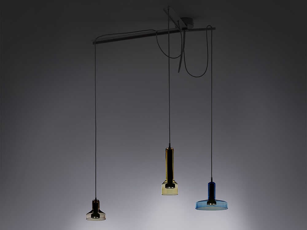 Artemide Stab 3-Light Multi Blue Island Pendant