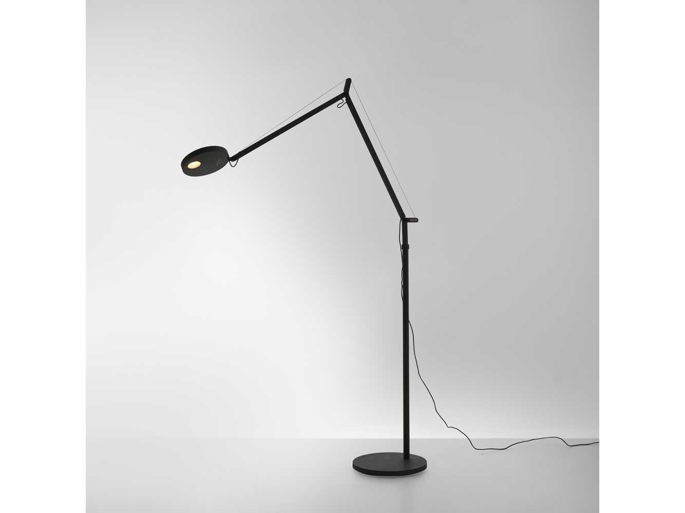 Artemide Demetra Matte Black Floor Lamp