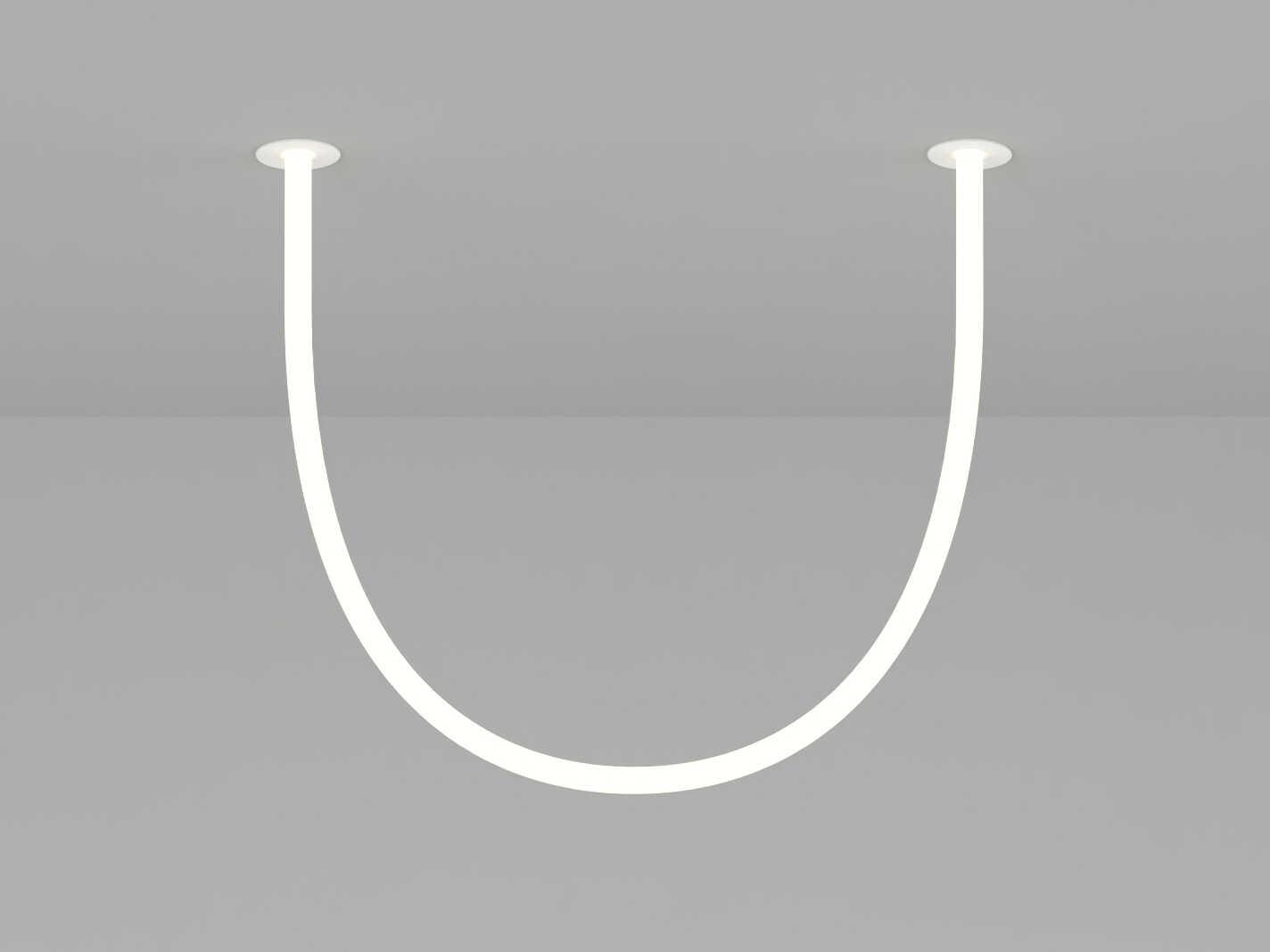 Artemide La Linea White Linear Flush Mount