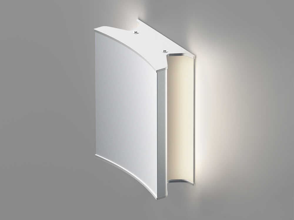 Artemide Lineacurve Mini White Dual Wall Sconce