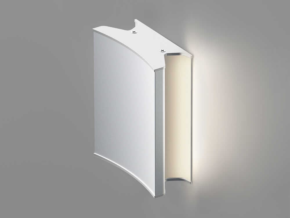 Artemide Lineacurve Mini White Mono Wall Sconce