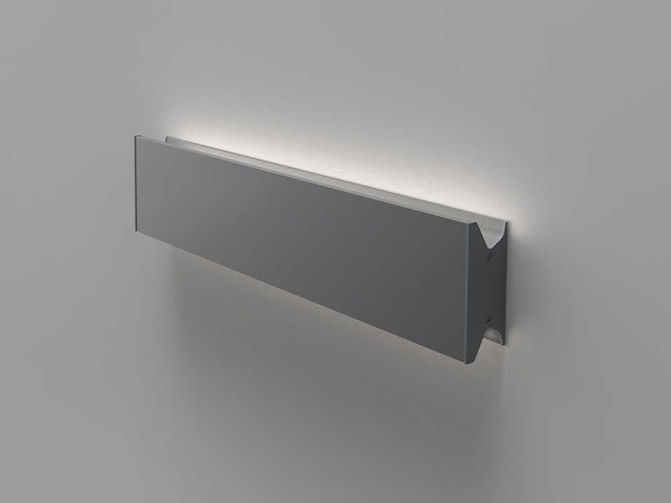 Artemide Lineaflat Anthracite Grey Dual Wall Sconce